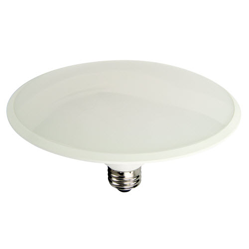 LED Soloistic Lamp Disk Light, 20W, 65W Equivalent, 5000K, 1600LU, E26 Base, Dimmable, 30,000 Hours, Suitable for Damp Locations, 110 Degree Beam Angle, Frost